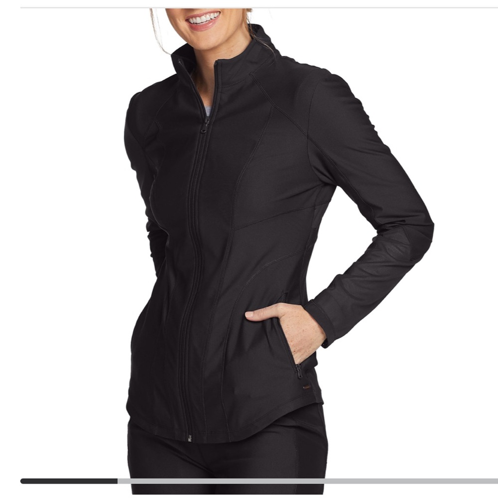 Front zip mesh insert jacket